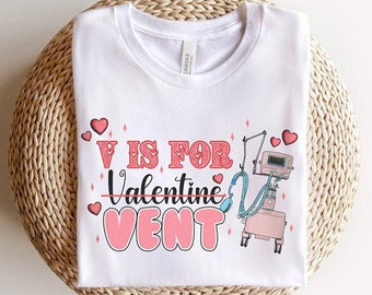 Terapeuta respiratorio Camisa de San Valentín - Icu Enfermera de cuidados críticos PICU Rn camiseta de San Valentín, Micu Sticu Cvicu Vday regalo, camiseta RT