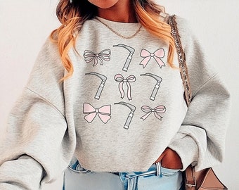 Coquette CRNA Sweatshirt, Girly Nurse Anesthetist Crewneck, Gift for Vet Tech Sweater Anesthesiologist Graduation Gift, Laryngoscopes Shirt