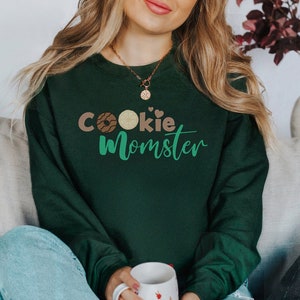 Scout Cookies Sweatshirt, Cookie Momster, Scout Cookie Boss Mom Crewneck Sweater Troop Tee | Baker mom Shirt