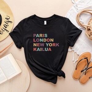 Kailua Hawaii T-shirt - Lanikai Beach Shirt Kailua Beach Tshirt, Womens Hawaiian tee, Oahu Family vacation Summer Beach Shirts Cruise Trip