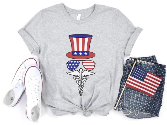 Patriotic ER Nurse 4th Of July USA Flag Independence Day Premium T-Shirt Patriotic ER Nurse 4th Of July USA Flag Independence Day Premium T-Shirt