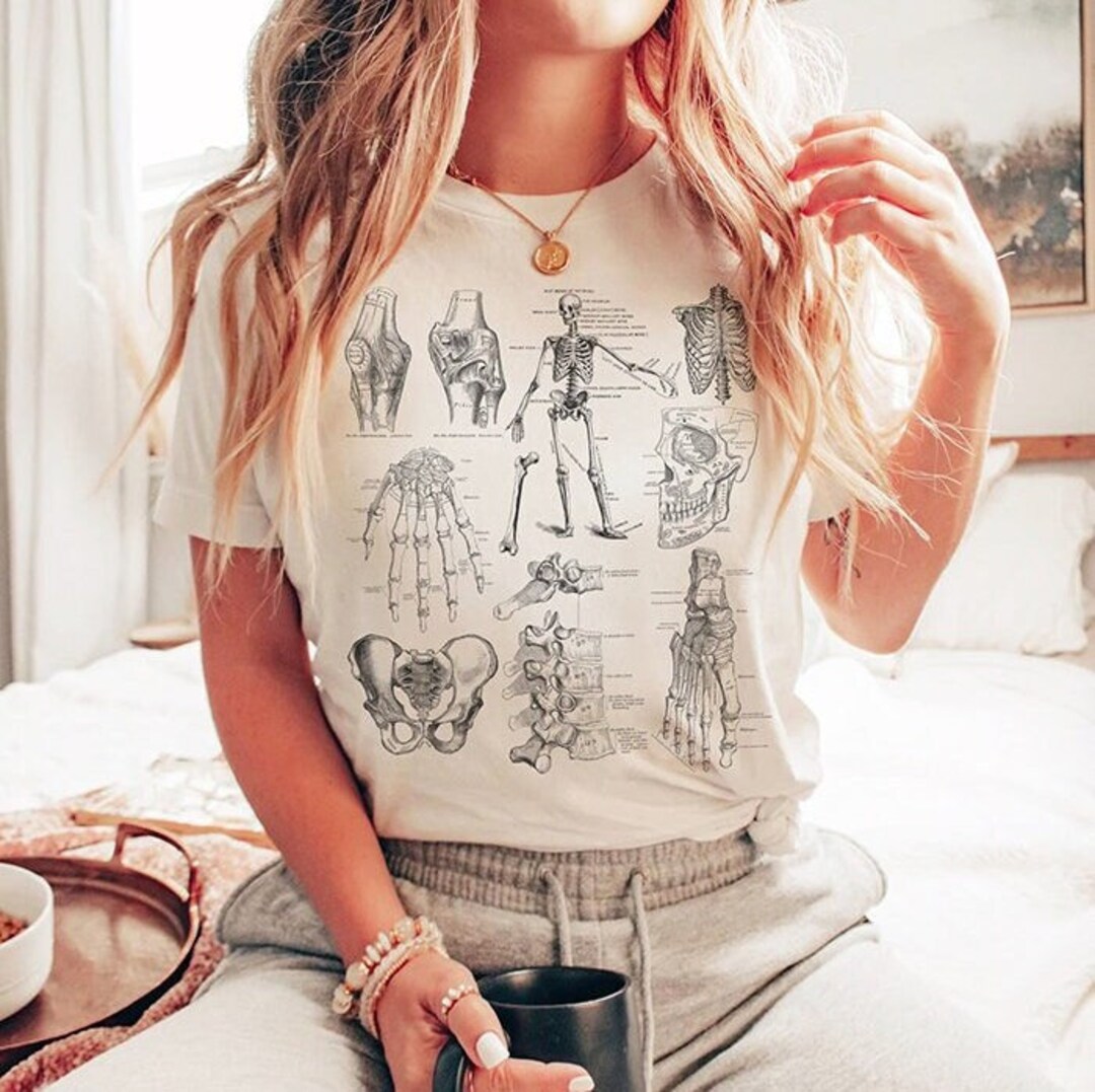 Ortho Nurse Rad Tech Tshirt, Vintage Skeletal Anatomy Bones Shirt, Xray CT MRI Tech Shirt, Rad 