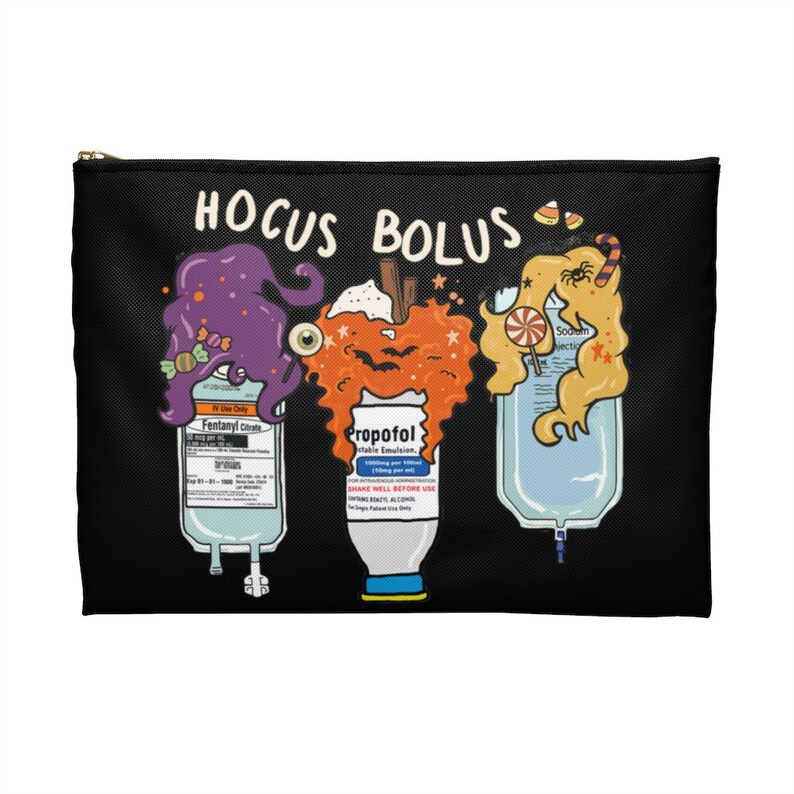 Nurse Halloween Accessory Pouch, Cute Medical Assistant Er Tech Aide Bag, pharmacy tech pharmacist pencil clinical bag Autumn Fall Gift Bild 2