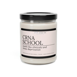 Funny CRNA School Acceptance Gift - 9 oz. Scented Soy Candle, Nurse Anesthetist Present, CRNA School Student image 3