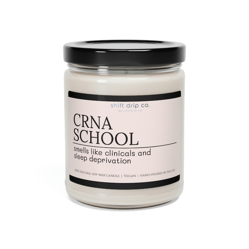 Funny CRNA School Acceptance Gift - 9 oz. Scented Soy Candle, Nurse Anesthetist Present, CRNA School Student image 3