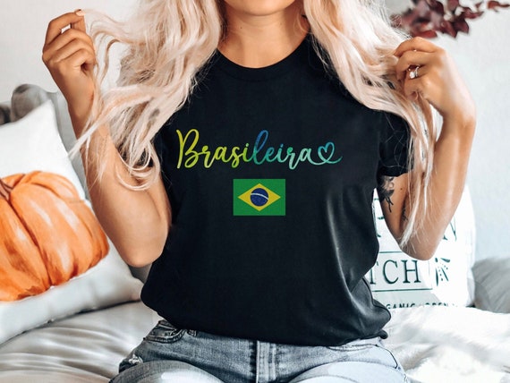 Womens Brazilian Brasileira T-shirt, Brazil Shirt, Brazil Trip