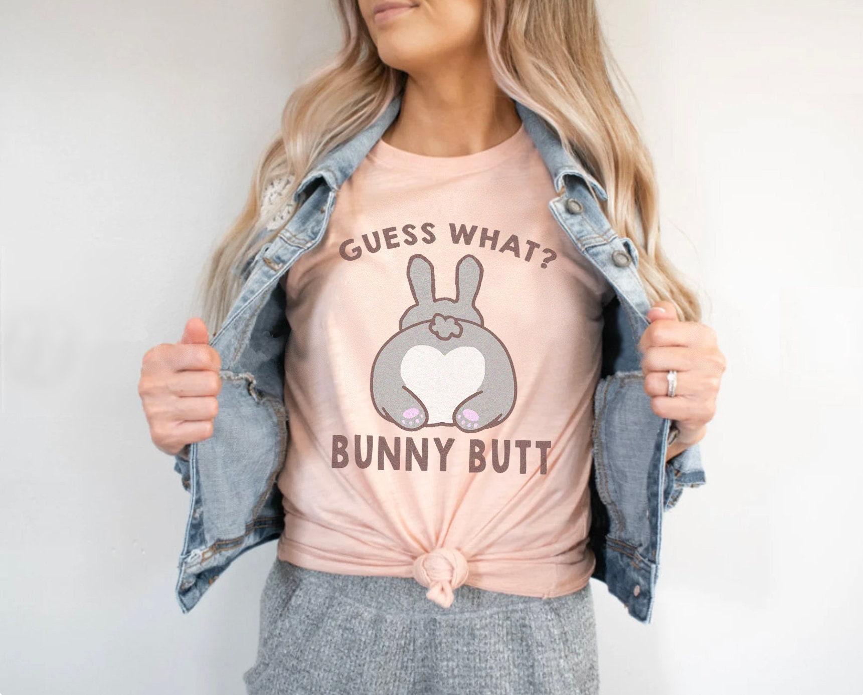 Funny Bunny Butt Easter Rabbit Guess What Bunny Butt Tshirt Funny Bunny Butt Easter Rabbit Guess What Bunny Butt Tshirt