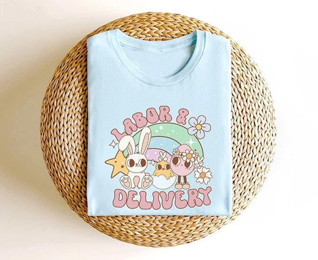 Cute L&D Easter Shirt, Labor and Delivery Nurse Rn Aide Tech Spring ...