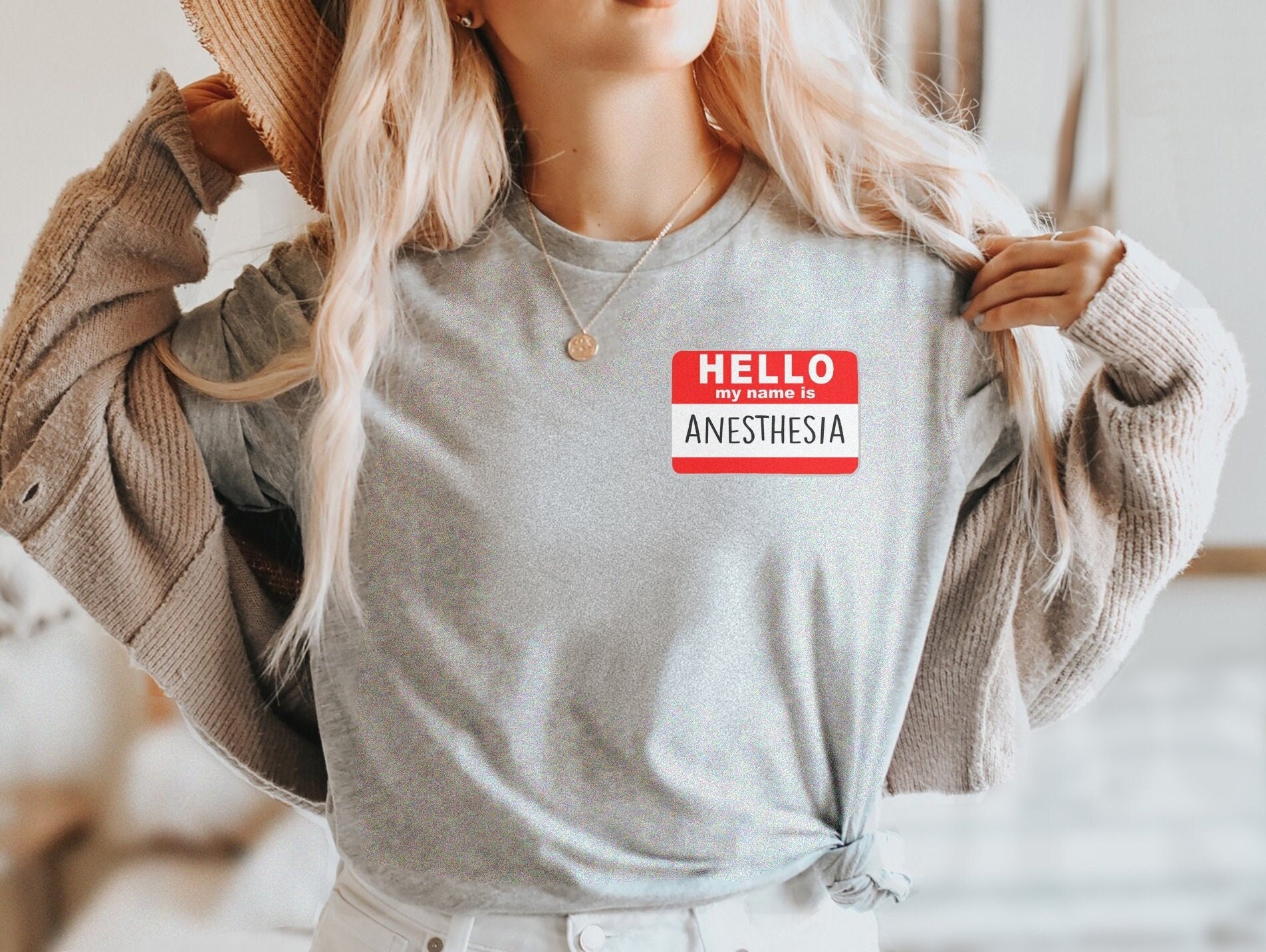 My Name is Anesthesia - Funny Anesthesiologist Anesthetist CRNA Shirt | Funny Crna Tshirt, Gift For Nurse Anesthetist, Crna School Grad Gift