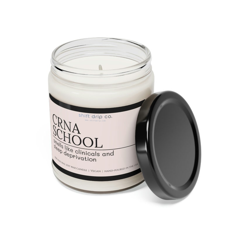 Funny CRNA School Acceptance Gift - 9 oz. Scented Soy Candle, Nurse Anesthetist Present, CRNA School Student image 4
