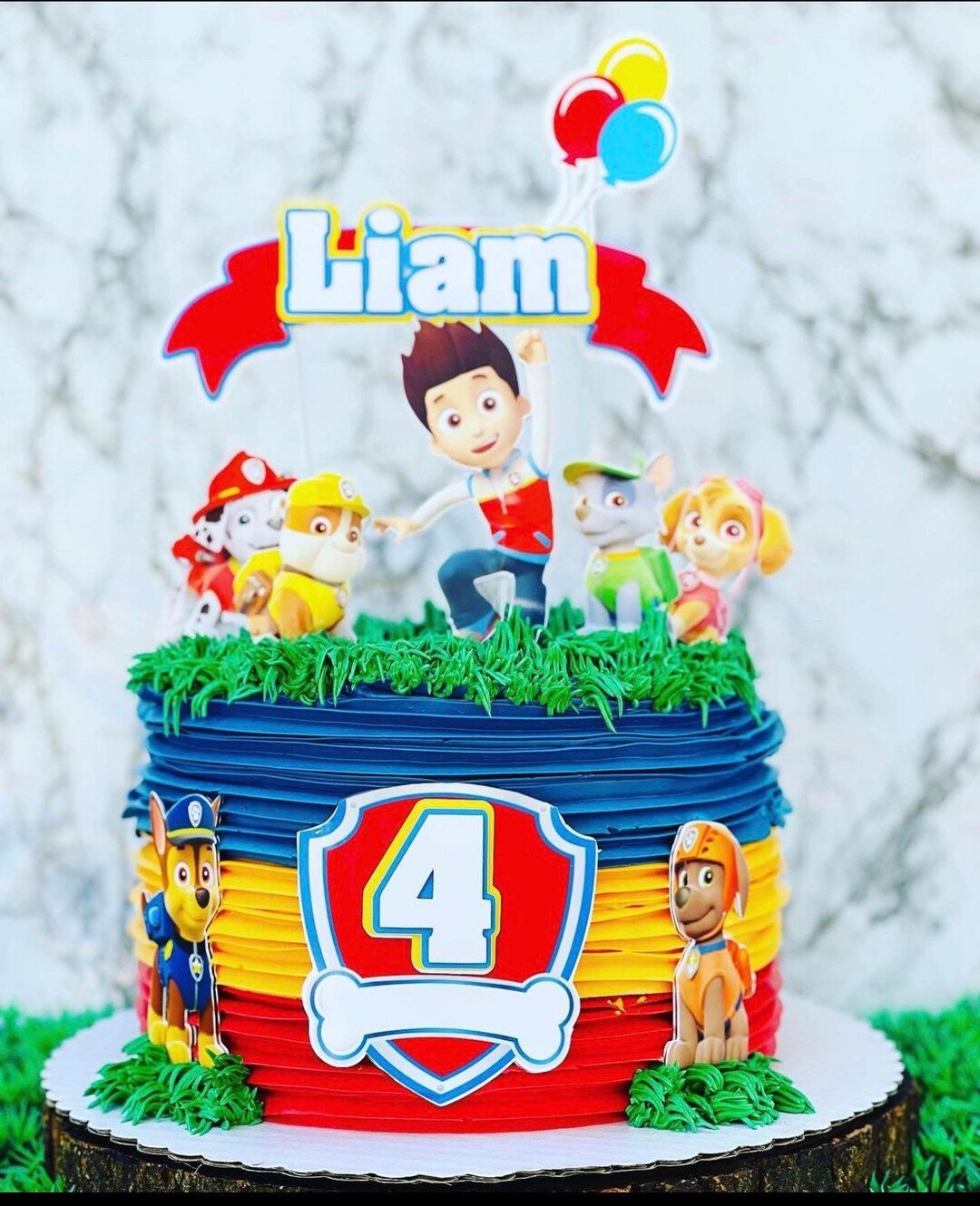 Dog Cake Topper Custom Dog Cake Topper Paw Cake Topper Etsy