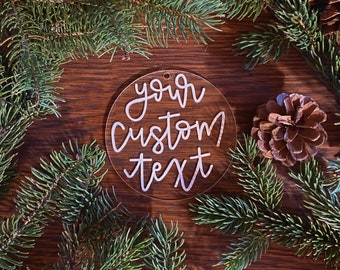 Custom Acrylic Christmas Ornament
