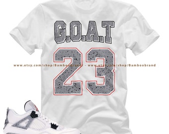 Jordan 4 Retro White Cement T-shirt C.O 