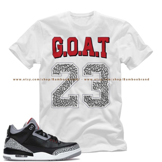 jordan 3 black cement t shirt