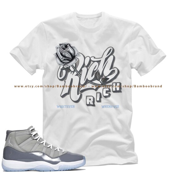 jordan 11 cool grey shirt