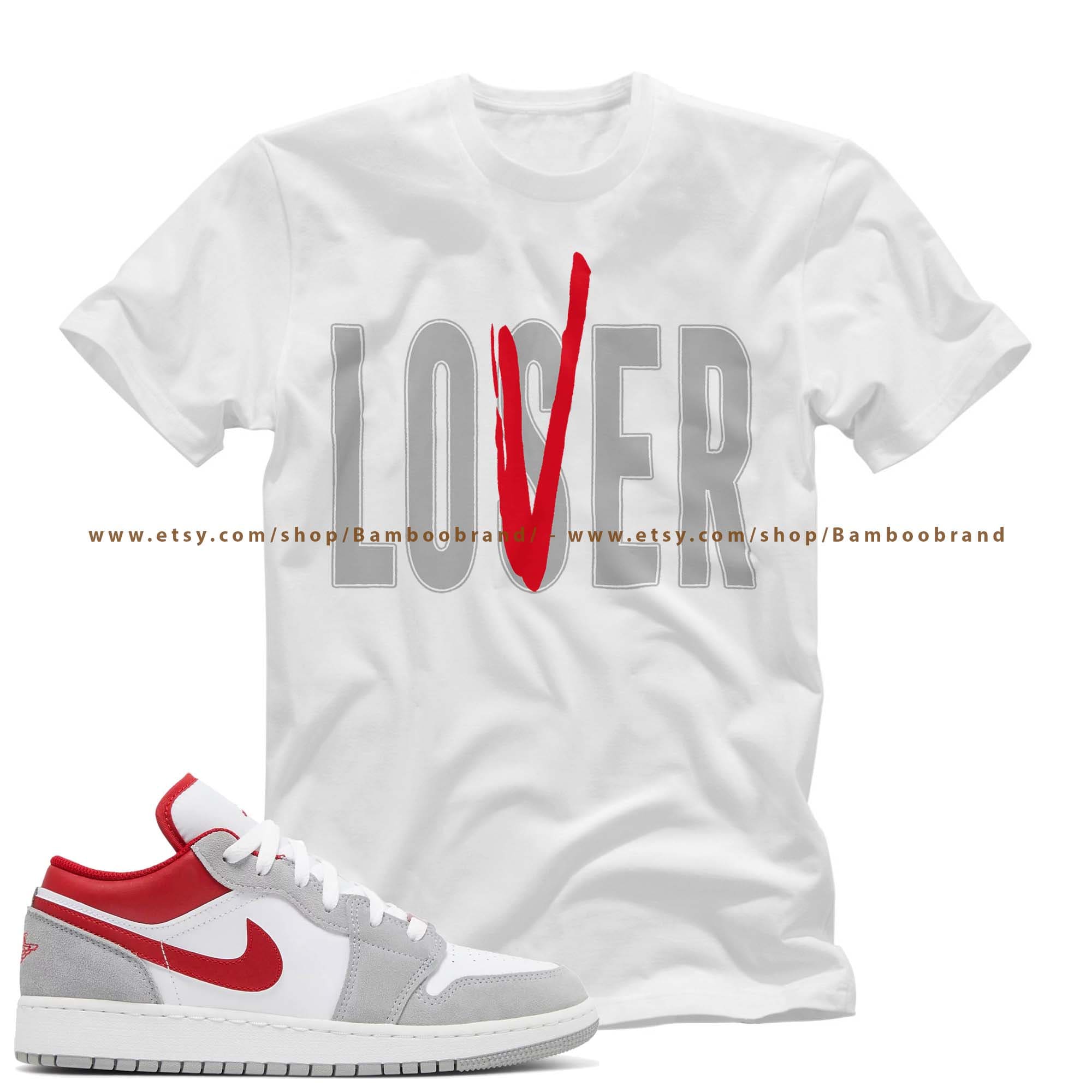Jordan 1 Grey Gym Red Tee Shirt LOV 