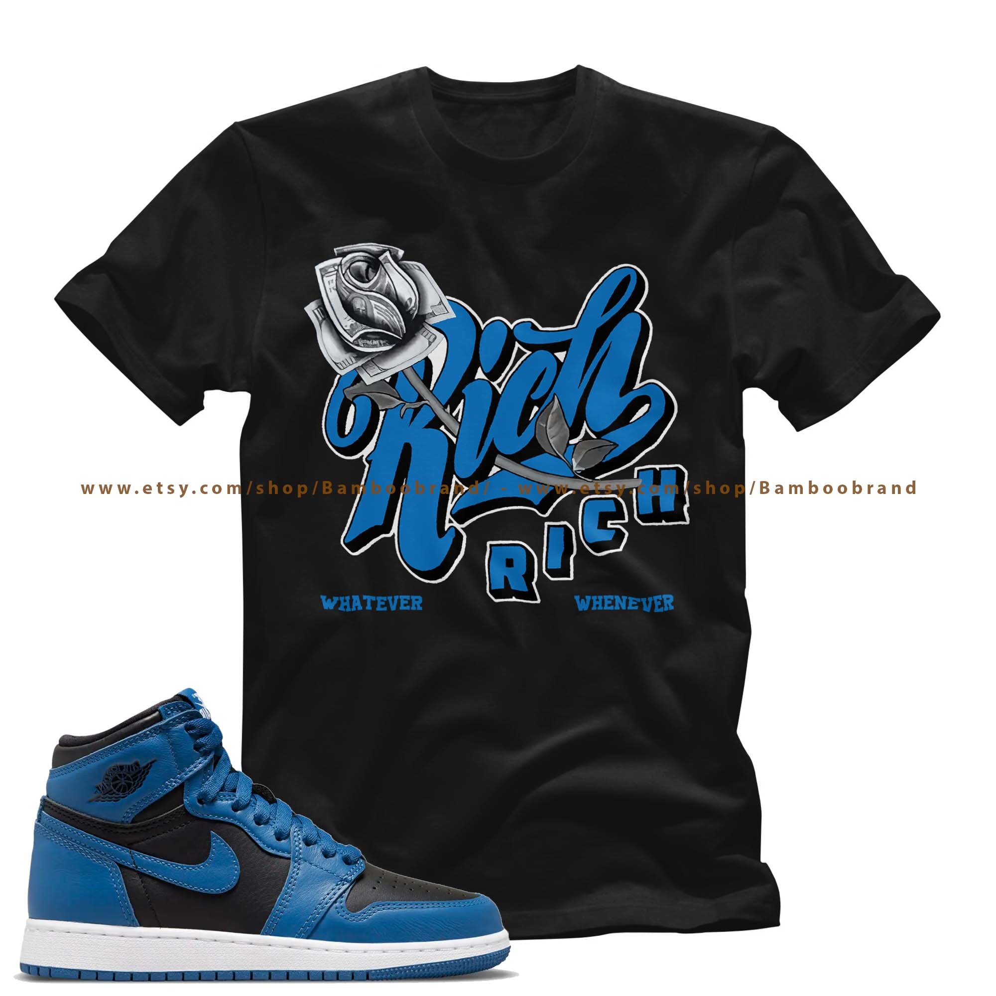 Jordan 1 Dark Marina Blue Shirt RICH Unisex T-shirt Match - Etsy Hong Kong
