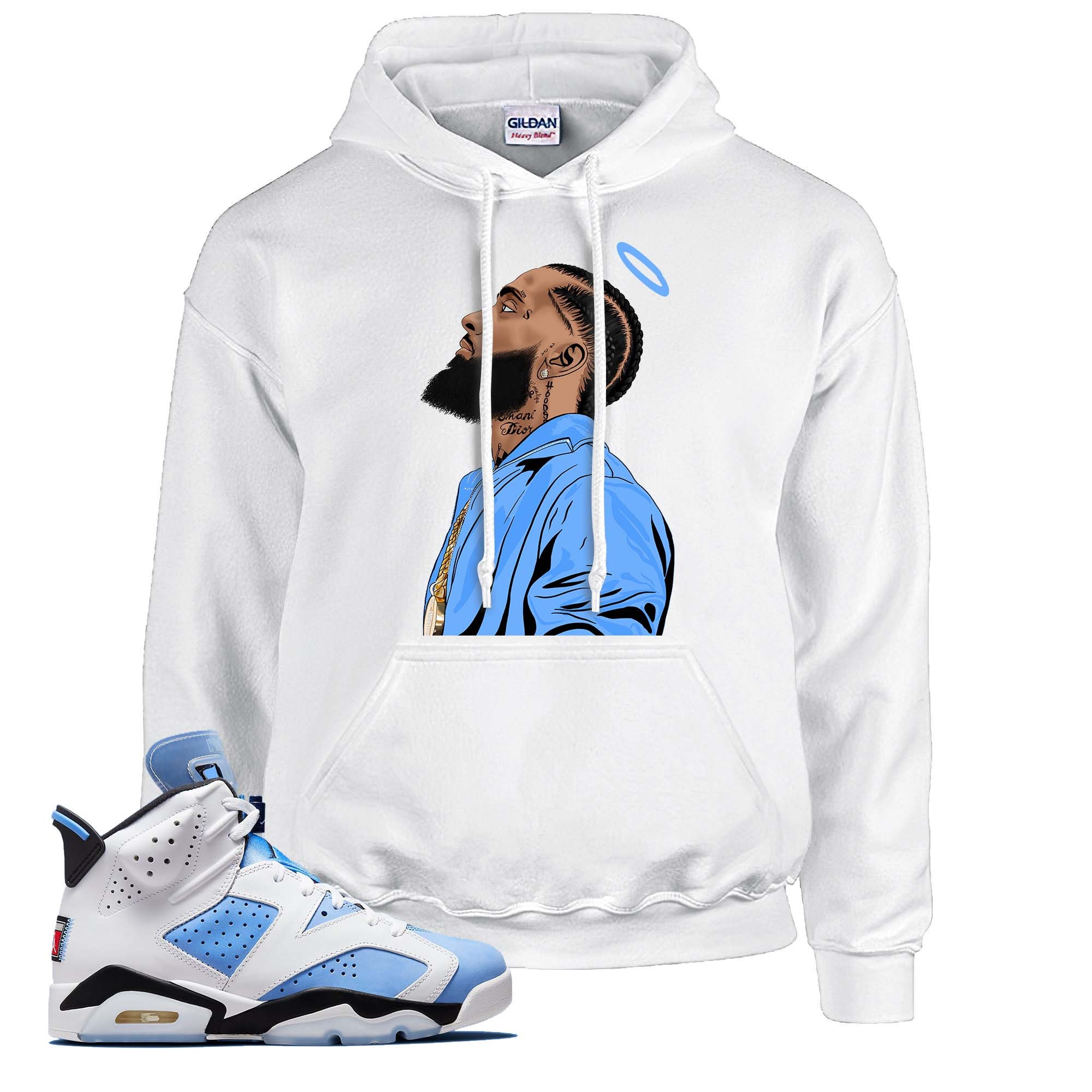 Nip Unisex Pullover Hoodie Match 6 Retro UNC University Blue - Etsy Canada