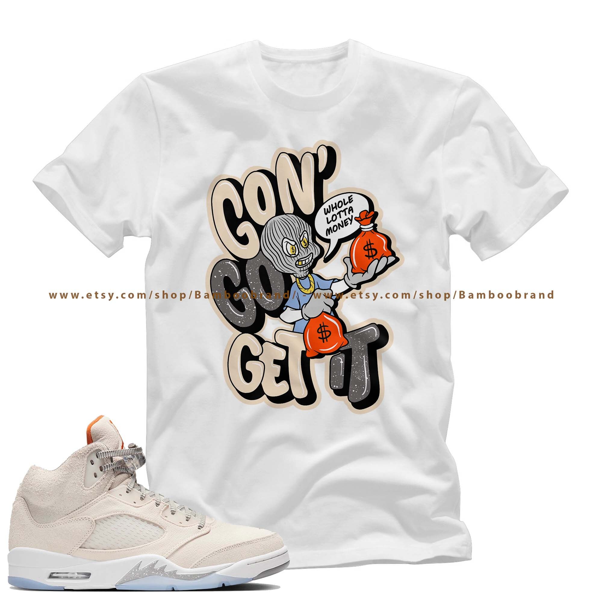 Jordan 5 Craft Shirt | Get It Unisex T-shirt to Match Air Jordan 5 Retro Craft Light Orewood Brown Sneakers | AJ 5 Retro Craft 5s Tee Outfit