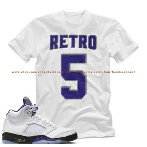 Jordan 5 Grape Shirt - Etsy Canada