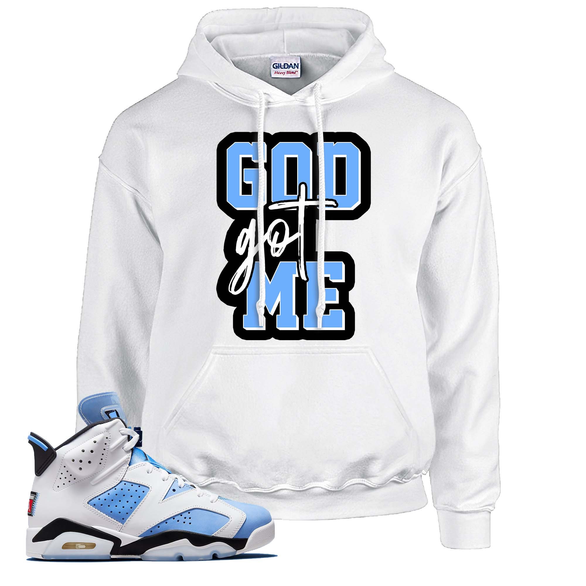 God Unisex Pullover Hoodie Match 6 Retro UNC University Blue - Etsy
