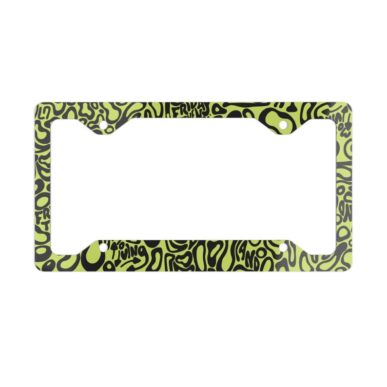 Lando Norris F1 License Plate Frame: Green and black pattern, Aluminum

Picture of lando norris number plate frame against a white background.