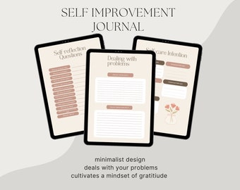 Self improvement journal | Digital downloadable journal | Digital planner | Habit builder | Manifestation | positive mindset growth