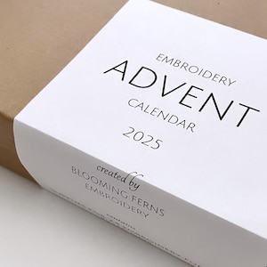 Embroidery Advent Calendar, DIY Kit, Embroidery Craft Box, Christmas 2025, Countdown Gift Set, Embroidery Mystery Box, 24 Day Kit