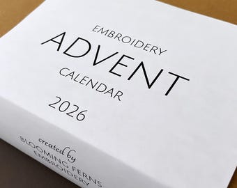 Emroidery Advent Calendar, DIY  Kit, Embroidery Craft Box, Christmas Countdown Set 2026, Embroidery Mystery Box, 24 Day Kit.