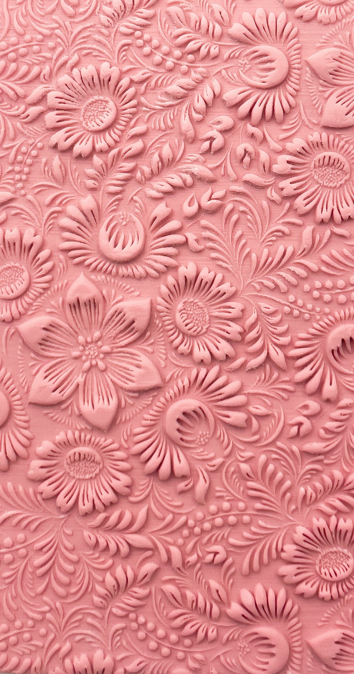 Polymer Clay Texture Roller WILDFLOWERS Polymer Clay Etsy