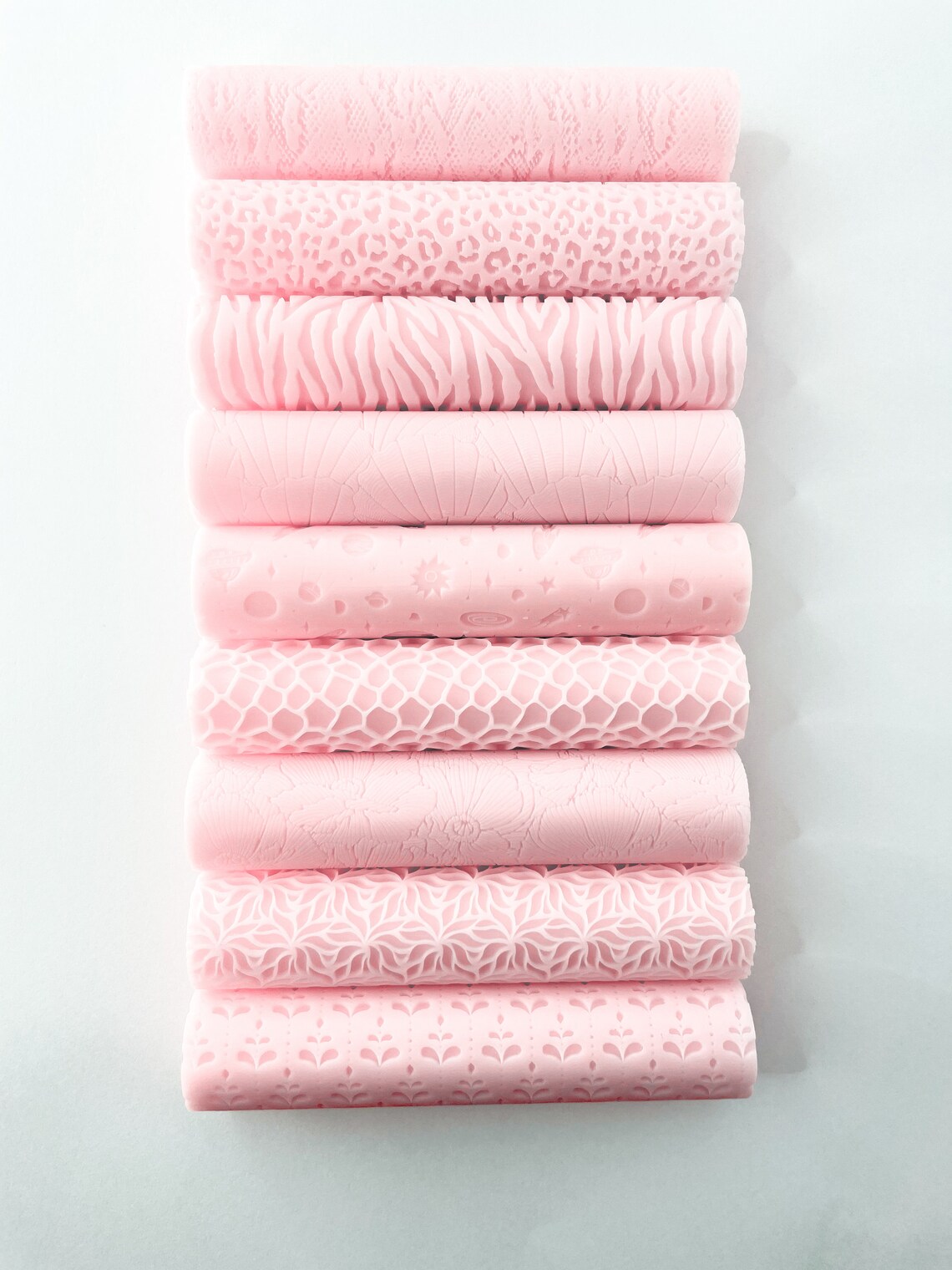 Polymer Clay Texture Roller WILDFLOWERS Polymer Clay Etsy