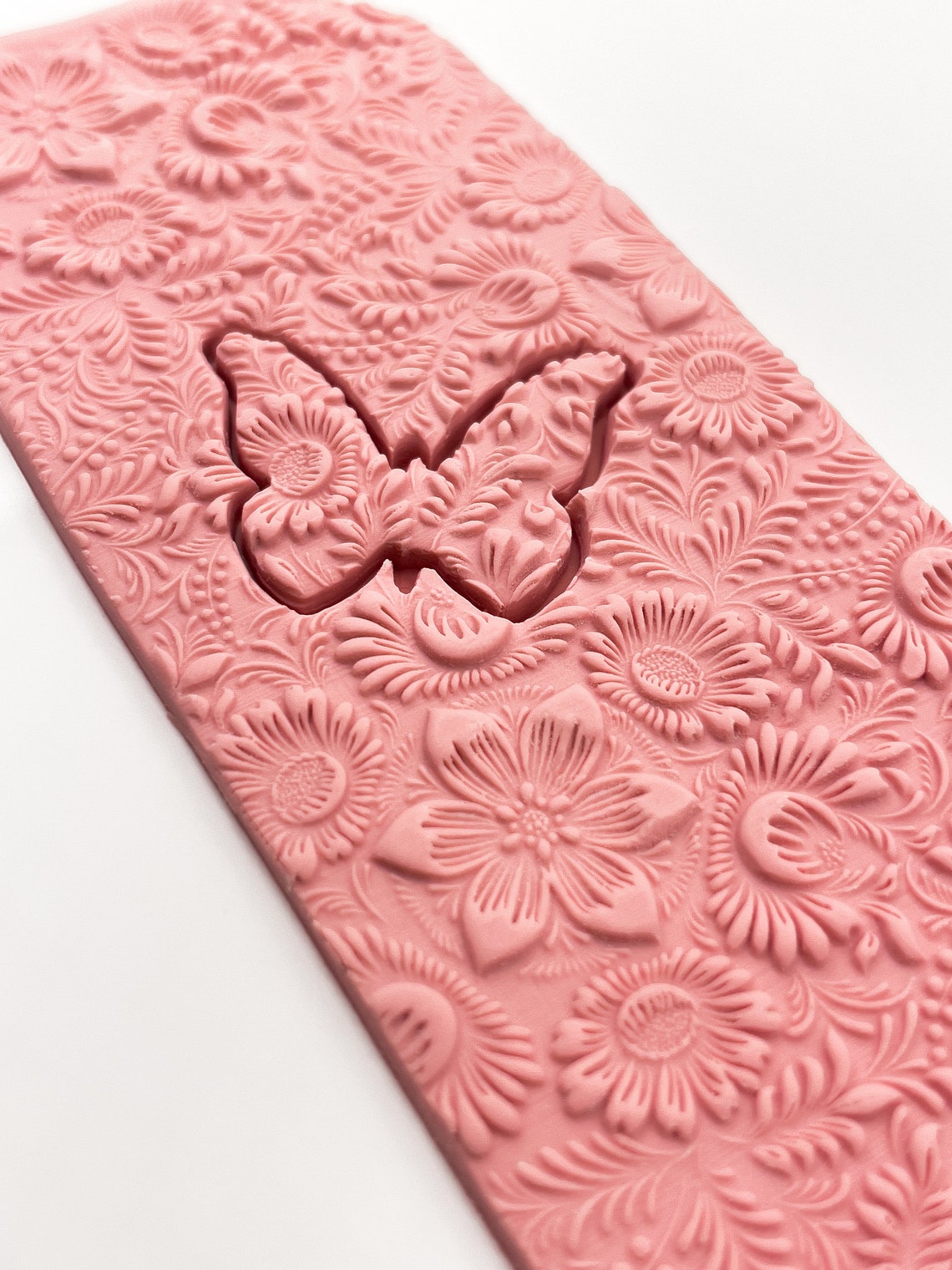 Polymer Clay Texture Roller WILDFLOWERS Polymer Clay Etsy