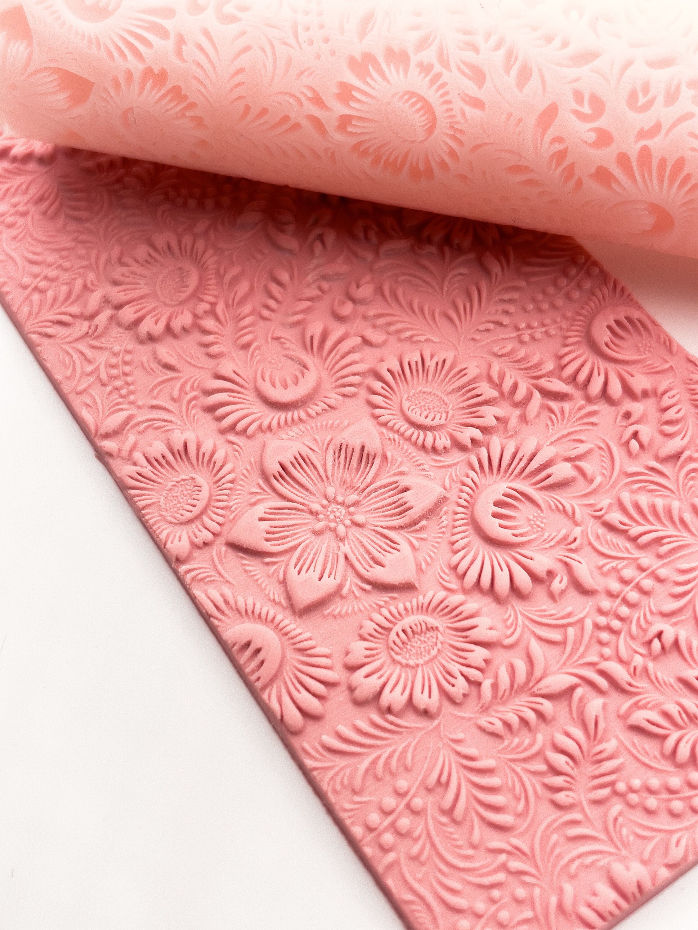 Polymer Clay Texture Roller WILDFLOWERS Polymer Clay Etsy