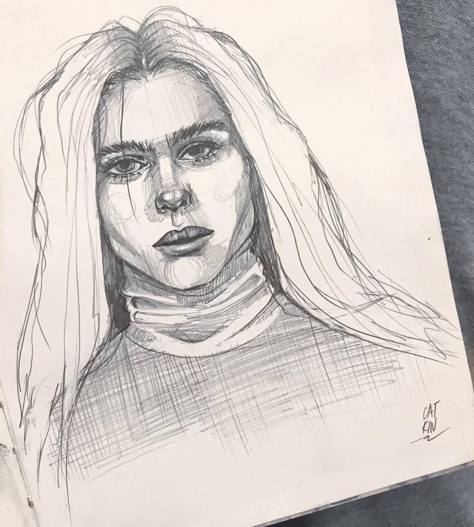 Custom Pencil Drawing Sketch From Photo Etsy