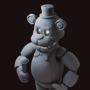 Freddy Fazbear 3D Printable Figure STL File Five Nights at Freddy's - Etsy
