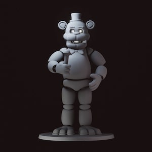 Freddy Fazbear 3D Printable Figure STL File Five Nights at Freddy's - Etsy