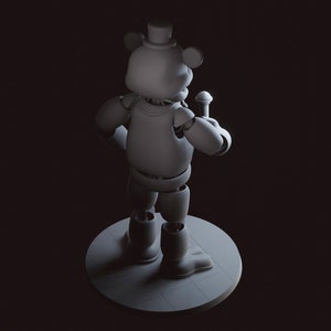 Freddy Fazbear 3D Printable Figure STL File Five Nights at Freddy's - Etsy