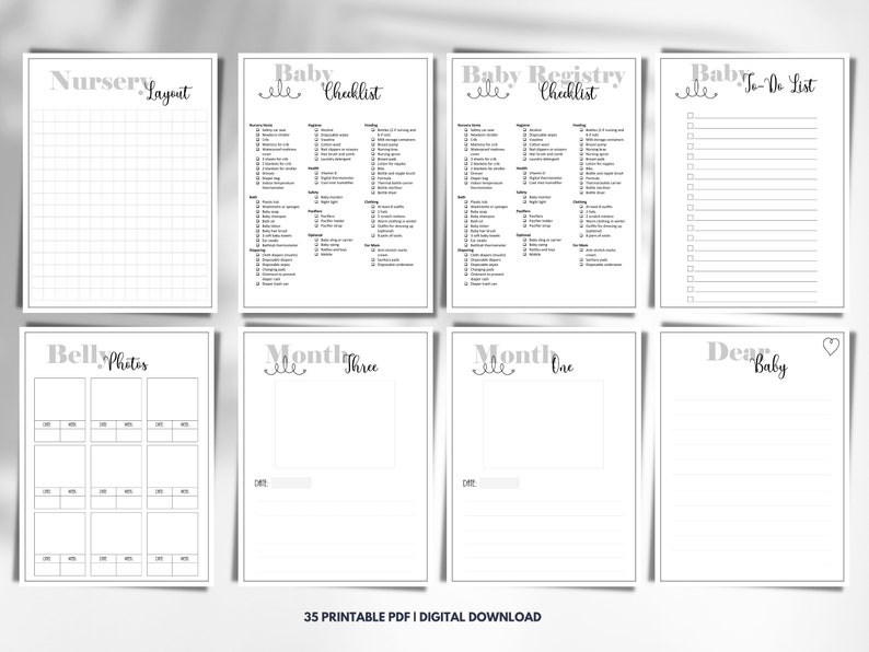 The Ultimate Pregnancy Journal, Printable Pregnancy Journal, Pregnancy ...