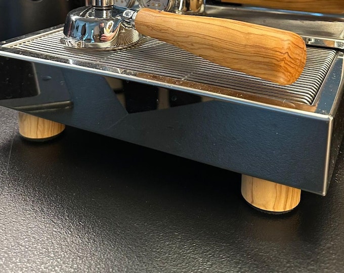 Maschinenfüße aus Olivenholz für z.B. Bezzera Magica / Lelit Bianca / ECM / Rocket / Profitec Siebträgermaschinen (handgefertigt)