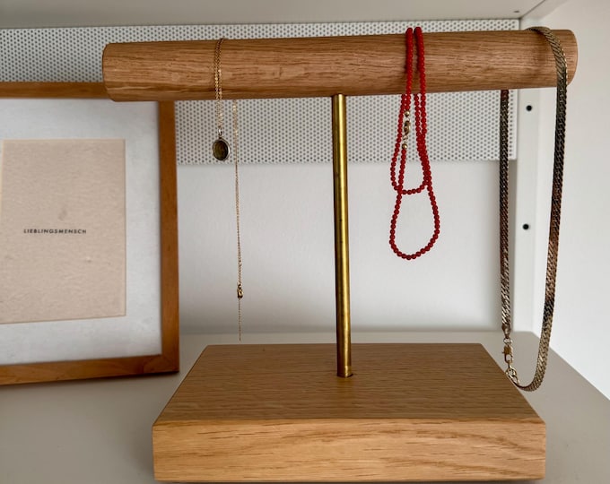 Schmuck (Ketten, Uhren, Armbänder) Ständer aus Eiche (handgefertigt), Schmuck Display, Interior Design, Schmuckständer Holz