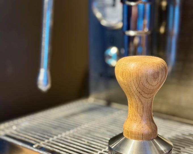 Eiche Tamper (handgefertigt) - div. Durchmesser f. ECM / Rocket / Quickmill / La Pavoni / Sage // Barista Zubehör // Siebträger Zubehör
