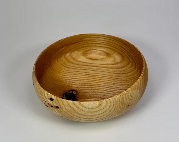 Gedrechselte Eschenholz Schale – Holzschale für Flur & Eingangsbereich – Schlüssel- /Ablageschale – Interior Design Unikat