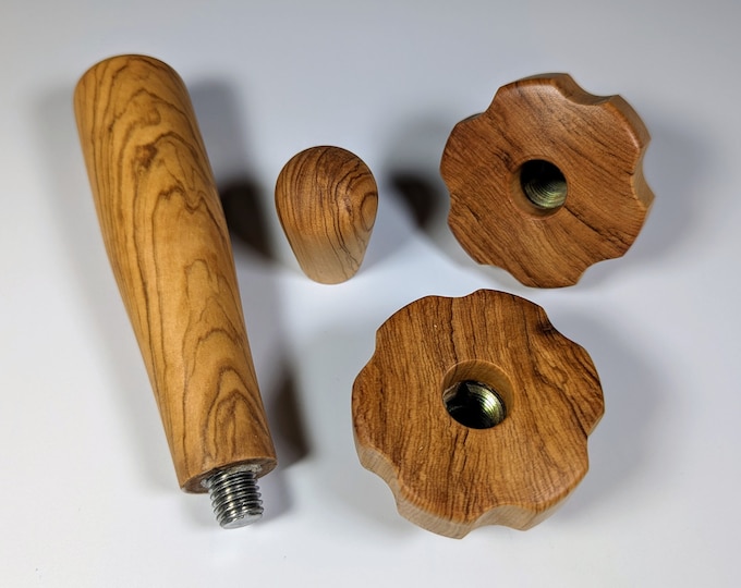 Lelit Mara X Holz Set Olivenholz (handgefertigt), Siebträger, Drehräder, Bezugshebel / Premium Barista Zubehör / Lelit Mara Holz Set