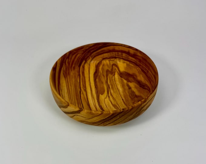 Gedrechselte Olivenholz Schale – kleine Holzschale aus Olive – Schmuckschale & Deko Schale – Interior Design Unikat