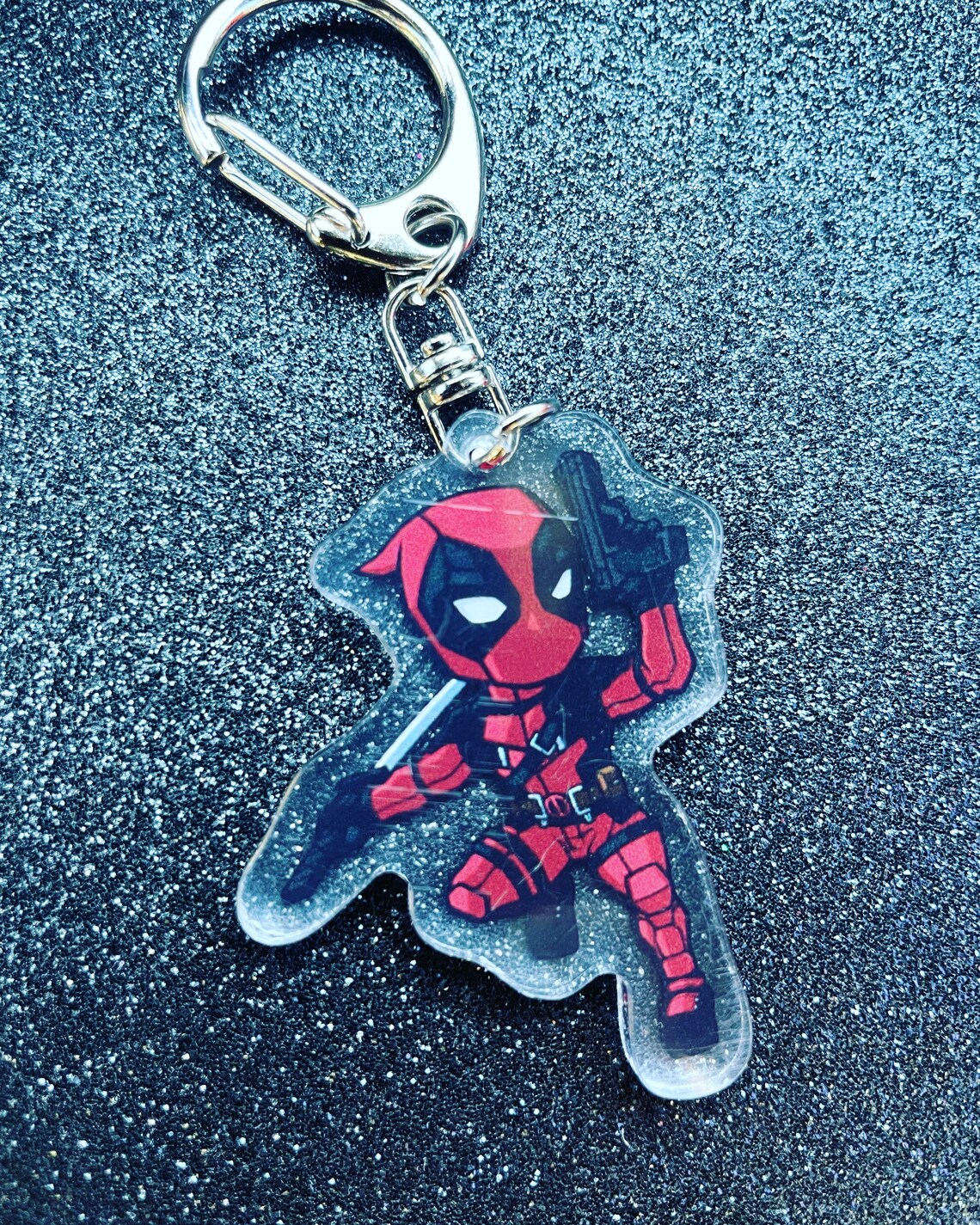 Deadpool Marvel Keychains Hero Keyrings Superhero Etsy UK
