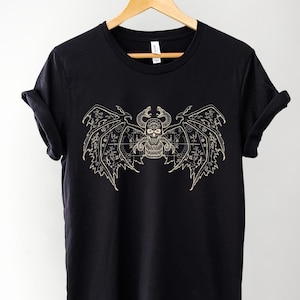 Unisex Occult Skull Hermetic Tee - Esoteric Dark Art Fashion