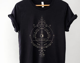 Abstract moon eye desigh, Mystical Moon Phase Shirt, Celestial Moon Shirt, Astrology Shirt, Spiritual Shirt, Aesthetic Shirt, Astronomy Tee