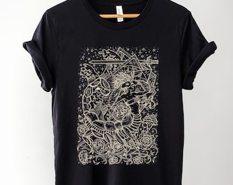 Scorpio Zodiac Line Art Illustration - Astrology T Shirt, Zodiac Birthday Gift For Scorpio, Horoscopes Shirt, Mystic Scorpio Sign Shirt,