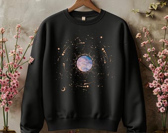 Sudadera Galaxy: Sol celestial, gráfico del espacio exterior