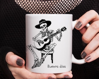 Buenos Días Coffee Tea Mug, Spanish Good Morning Cup, Latina AF, Gift for Latina, Spain Gift Ideas, Gift For Spanish friend, Mexican Gifts,